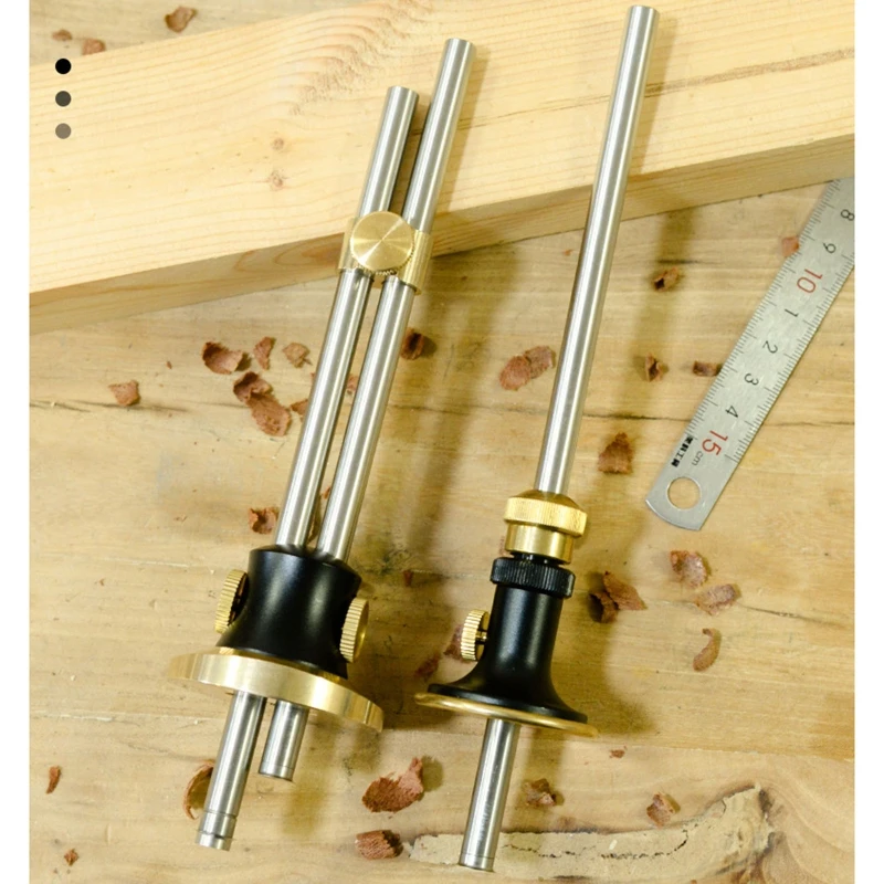 

Stainless Steel Woodworking Scriber Marking Gauge Fine Tuning Mortise Ruler Tool Drop Shipping