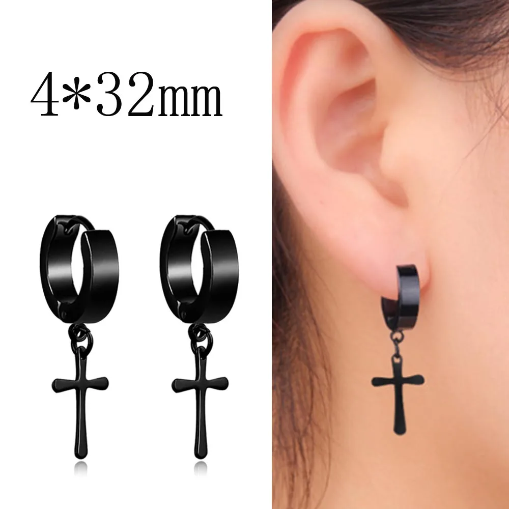 Серьги-гвоздики из нержавеющей/титановой стали для мужчин и женщин украшения в