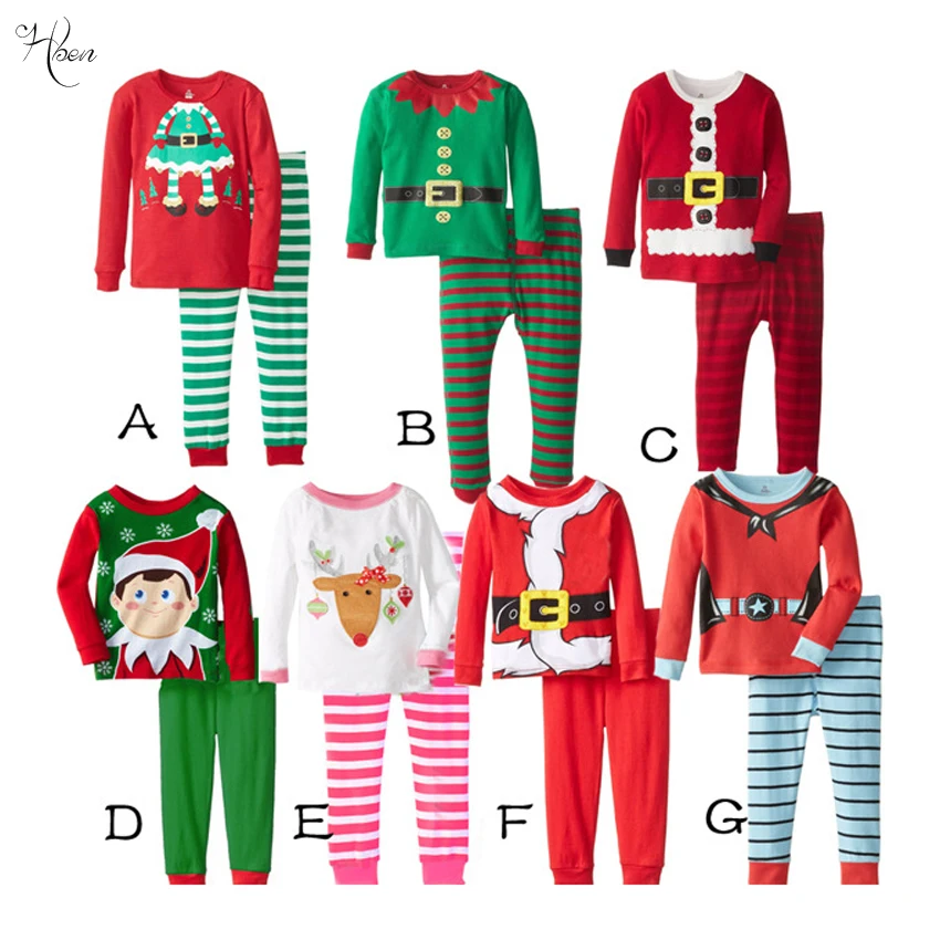 Весенне осенний Европейский Рождественский топ для мальчиков и девочек + брюки