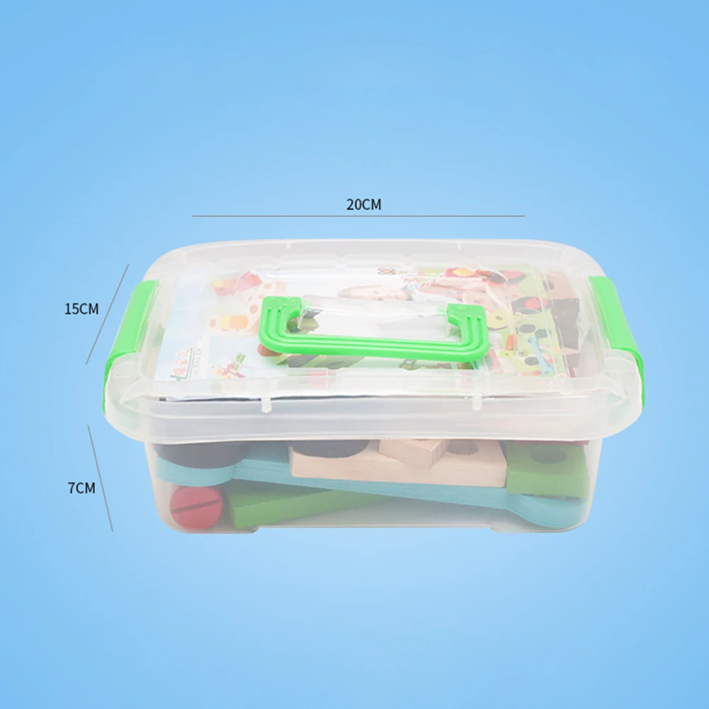 

Kids Wooden Toy Repair Kit Screw Driver Toolbox Simulation Play House Toys for Kids Boys Girls Gifts Education Toys