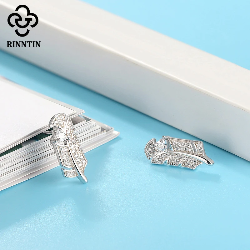Женские Геометрические серьги Rinntin серьги-гвоздики из настоящего стерлингового