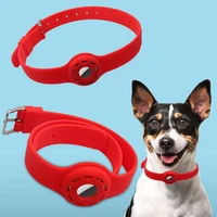 pet collar protective case for apple airtag dog cat anti lost neck strap bracelet silicone wristband sleeve airtags accessories