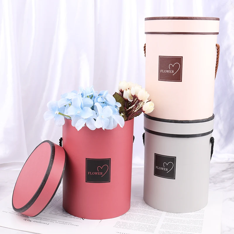 Handheld Flowers Bouquet Gift Storage Boxes Packing Case