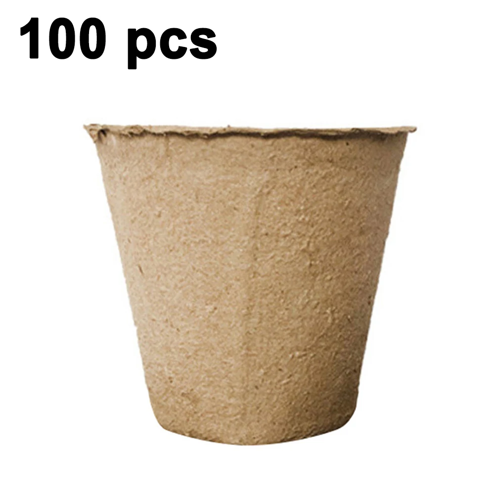 100 шт дюймовый бумажный горшок для начинающих растений семена семян травы набор