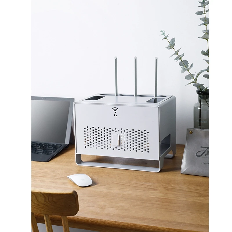 

Desktop Storage Box, Hub Box, Router Storage and Organization for Office, Home, Supermarket, Shopping Mall