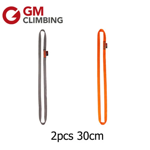 2pcs- mixed colors 30 см GM слинг для скалолазания 22kN серый нейлон скалолазание ремень с подшипником CE/UIAA Arborist качели Йога гамак - Цвет: 2pcs- mixed colors