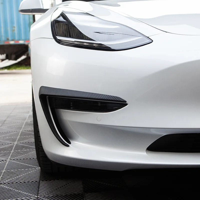 Лидер продаж! Model3 2021 передняя отделка лезвия из углеродного волокна для Tesla Model 3