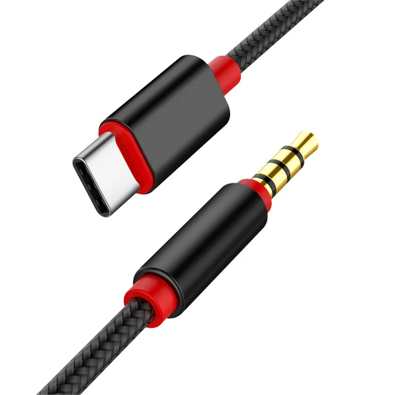 

New 1pcs Fashion Professional Multifunction Type-C To 3.5mm Male Audio Jack AUX Cable Adapter Digital Cables Accessories Tool
