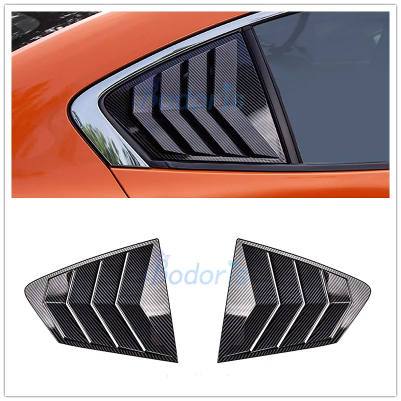 

For Mazda 3 M3 Axela 2020 Carbon Fiber Color Rear Window Air Flow Intake Panel Decoration Sticker Car Styling Accessories