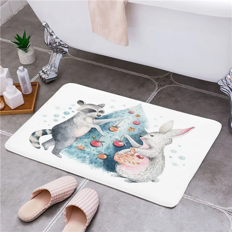 Мультяшный Зебра входная дверь коврик дверной нескользящий для ног домашний