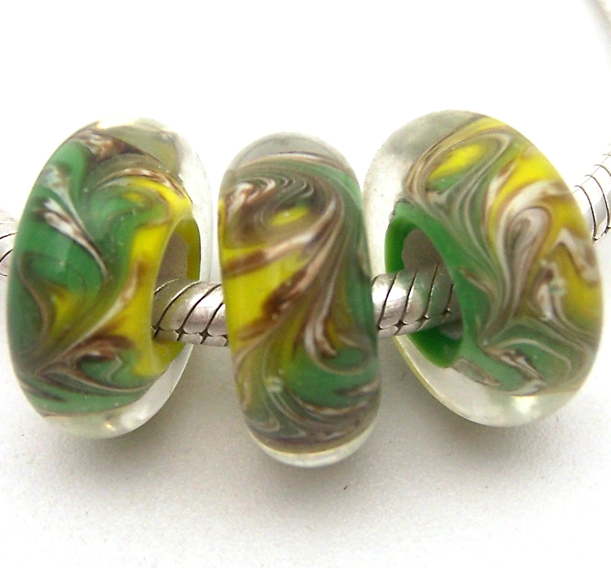 

JGLZ1233 3X 5MM Hole DIY GlassBead Murano Glass beads Fit European Charms Bracelet diy jewelry Lampwork