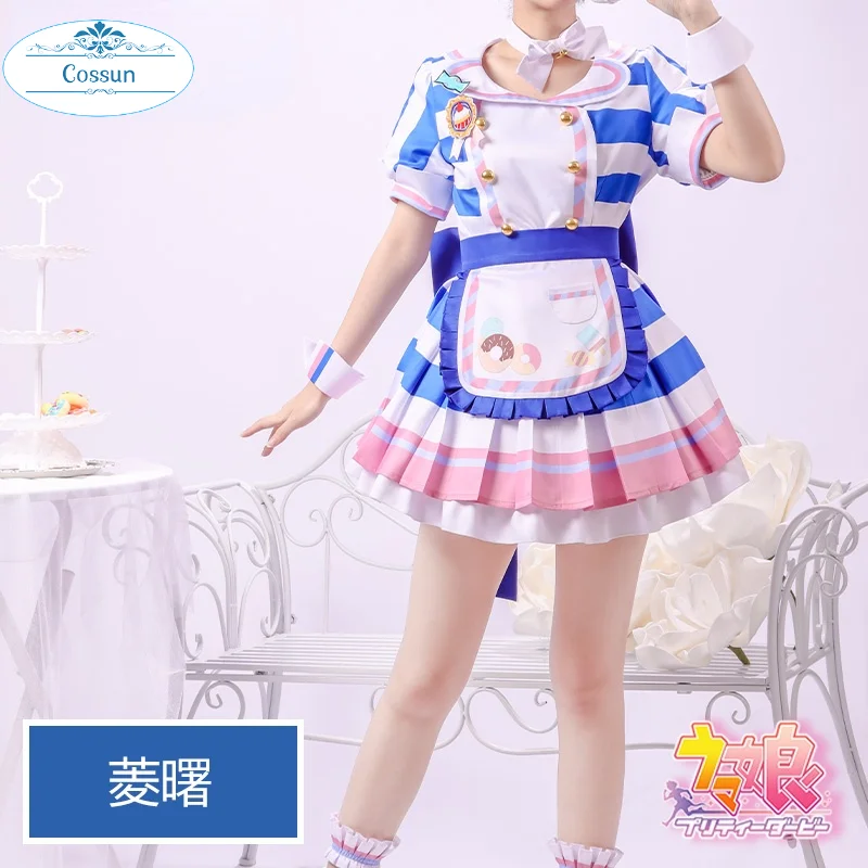 

[На заказ] Аниме! Umamusume:Pretty Derby Hishi Akebono игровой костюм, прекрасное платье, Униформа, костюм для косплея, костюм для ролевых игр