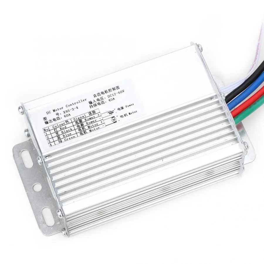 60A щетки DC Цифровой двигатель дисплея Скорость контроллер 12~ 60V регулитор скорости двигателя регулятора