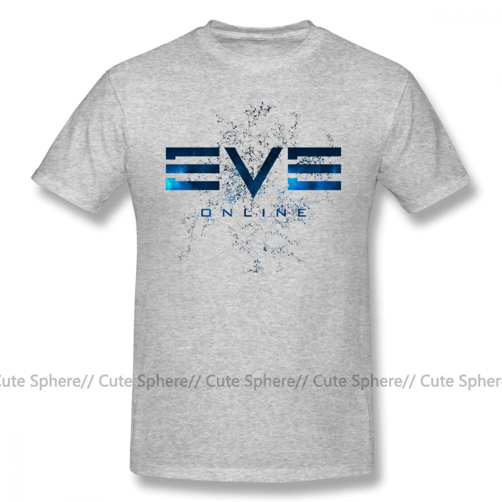 Eve Online футболка уличная Мужская футболка 6xl с потрясающим принтом 100 хлопок футболка с коротким рукавом - Цвет: Gray