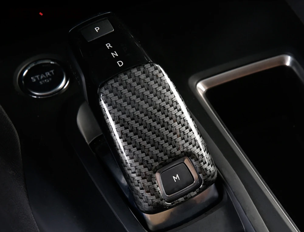 Крышка переключения передач из углеродного волокна для Peugeot 3008 GT 2017 2018 2019 2020
