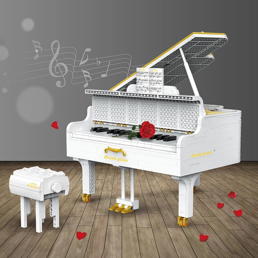 

2745PCS The Playble Grand Piano Set Building Blocks Creative Ideas Model Bricks Christmas Toys Gifts For Children Friends Kids