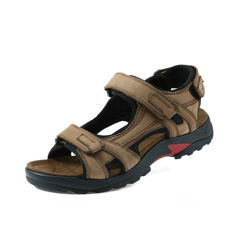 

Top Quality Sandal Men Sandals Summer Genuine Leather Sandals Men Outdoor Shoes Men Leather Sandals Plus Size 39-44