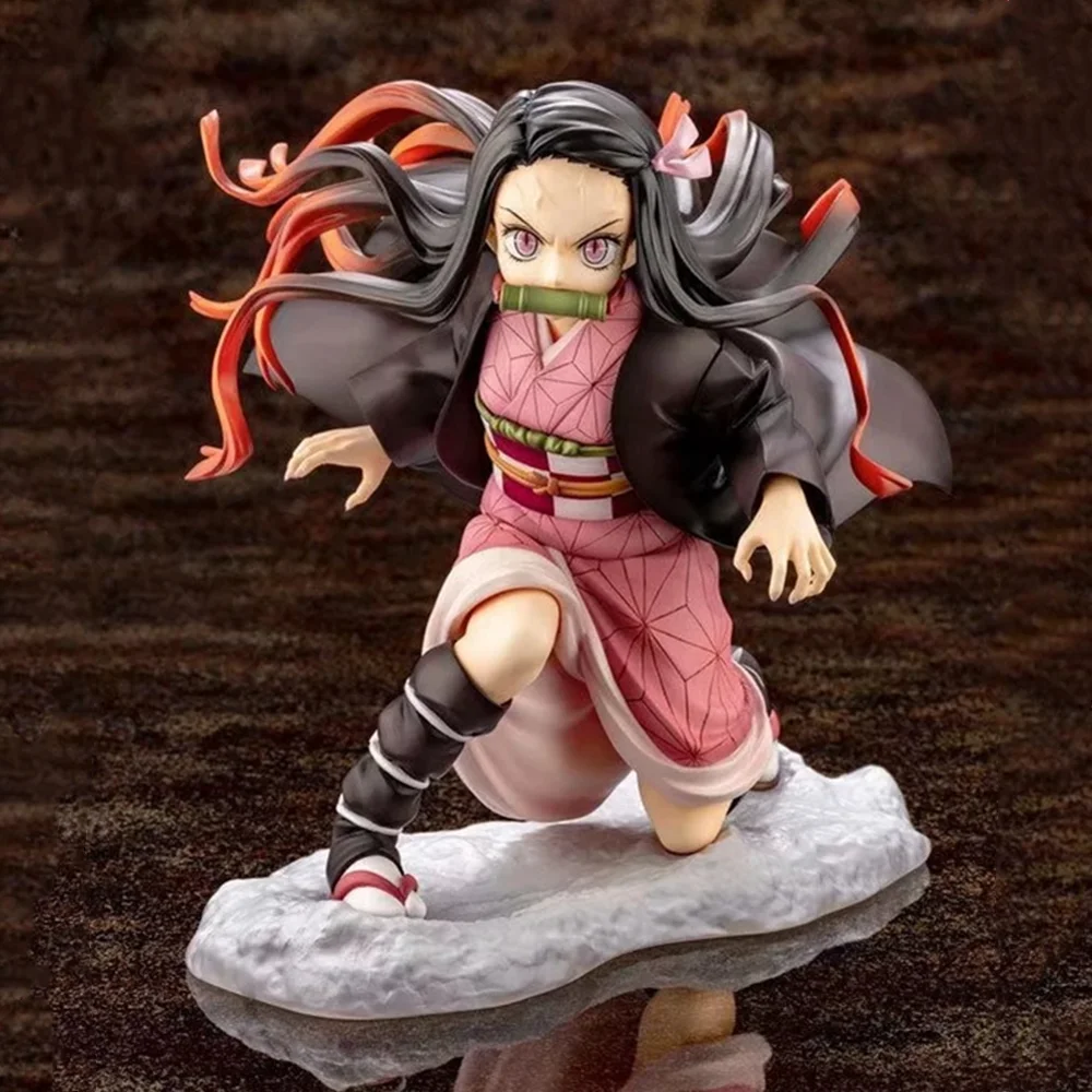 Kimetsu no Yaiba фигурки героев аниме Kamado Tanjirou Nezuko Demon Slayer Zenitsu фигурка коллекционера Рождественская демоническая игрушка кукла