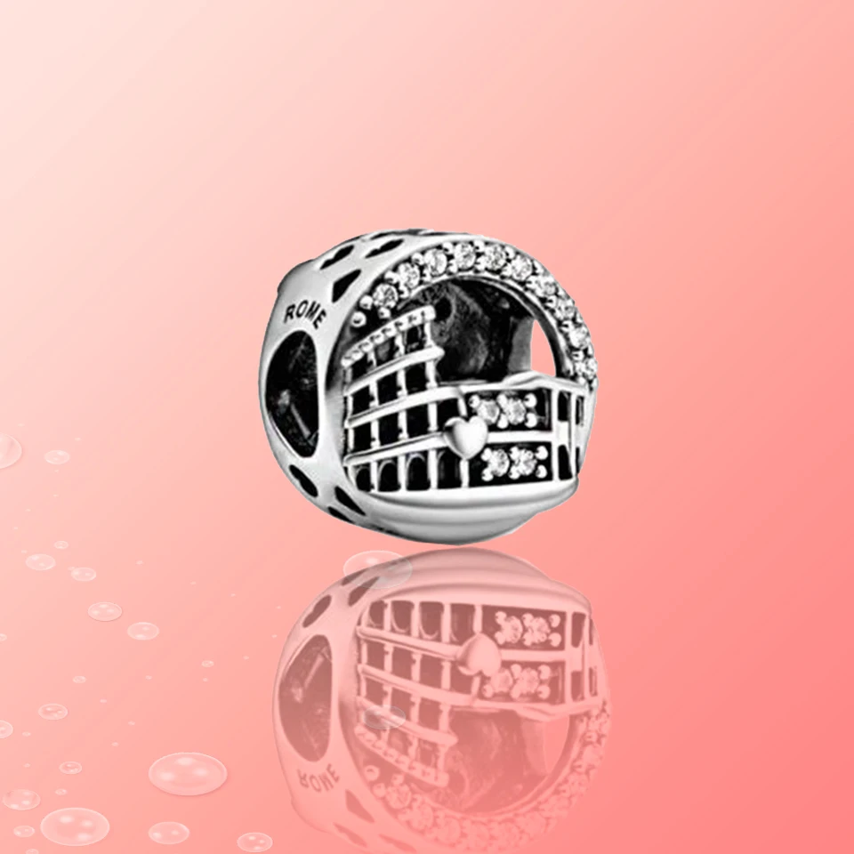 

Charm Summer Silver 925 SterlingWorld Attractions Fit Original Bracelet Beads For Women Necklace charm