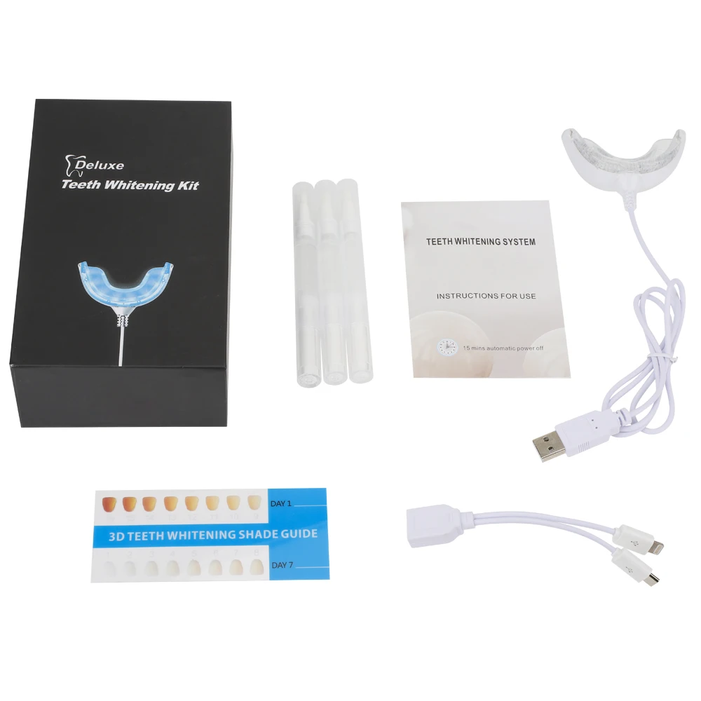 Красный синий светильник для отбеливания зубов с USB СВЕТОДИОДНЫЙ система гель