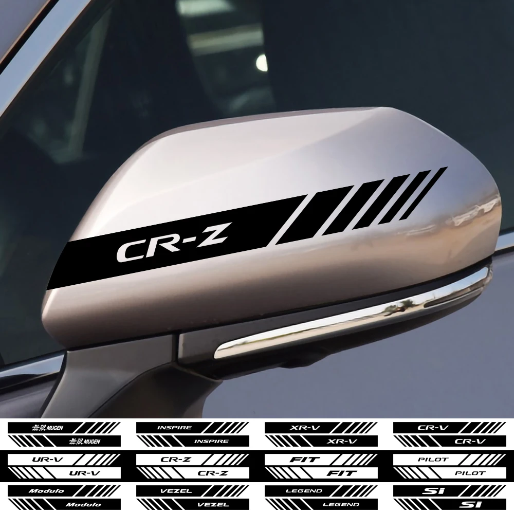 2 шт. автомобильные боковые наклейки зеркала заднего вида Для Mugen Honda Civic Accord CRV Hrv