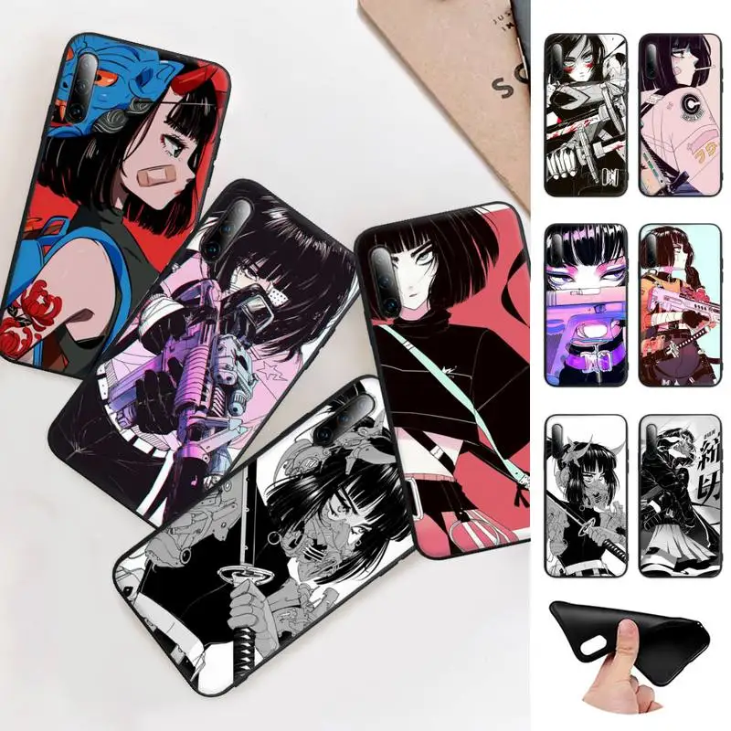 

Fashion Vinne Art Girl Black Matte Cell Phone Cover For Huawei Y6 Y7 Y9 Prime 2019 Y9s Mate 10 20 40 Pro Lite Nova 5t Case