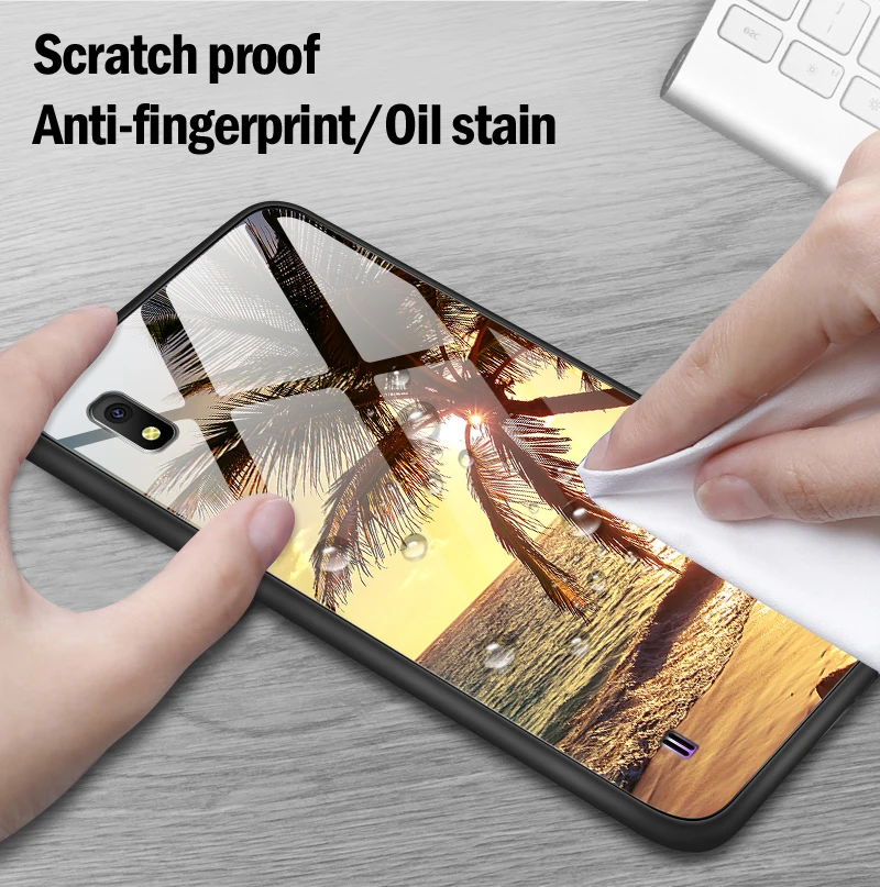 Для samsung Galaxy J4Plus M10 M20 M30 Note9 закаленное Стекло чехол A10 A20 A30 A40 A50 A6S A70 A8S A80 A90 противоударный чехол-держатель