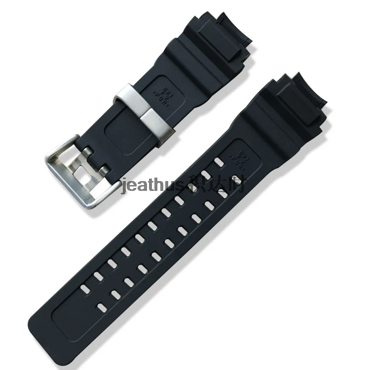 Браслет Jeathus силиконовый резиновый ремешок для часов casio GW-4000/GA-1000/GW-A1000/GW-A1100/G-1400