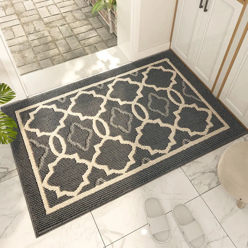 

Nordic Geometric Carpet Entrance Doormat Living Room Anti-slip Carpet Absorbent Bath Mat Welcome Mats For Front Door kitchen mat