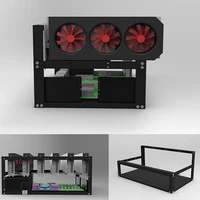 steel open air miner mining frame rig case up to 6 gpu for crypto coin currency mining stand durable convenient computer nd988