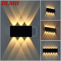 dlmh wall sconce light creative contemporary outdoor waterproof led lamp for home corridor