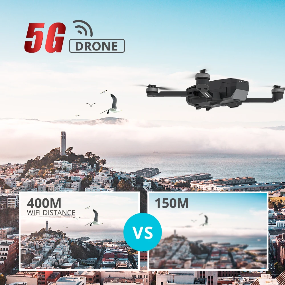 Квадрокоптер Holy Stone HS720 улучшенный 4K GPS Wi Fi 26 минут полета|Радиоуправляемые