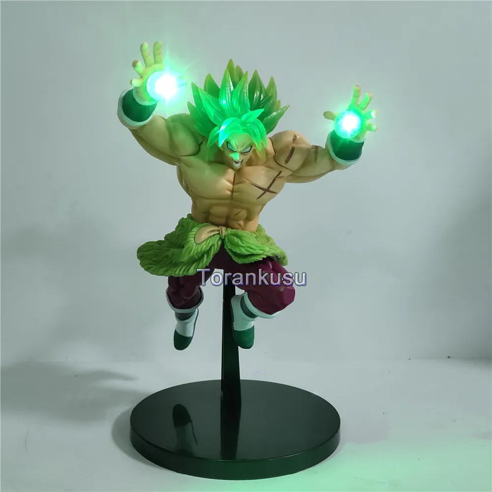 Bandai Dragon Ball Z Broly Аниме фигурки светодиодный Ночные огни диорама Broli лампа