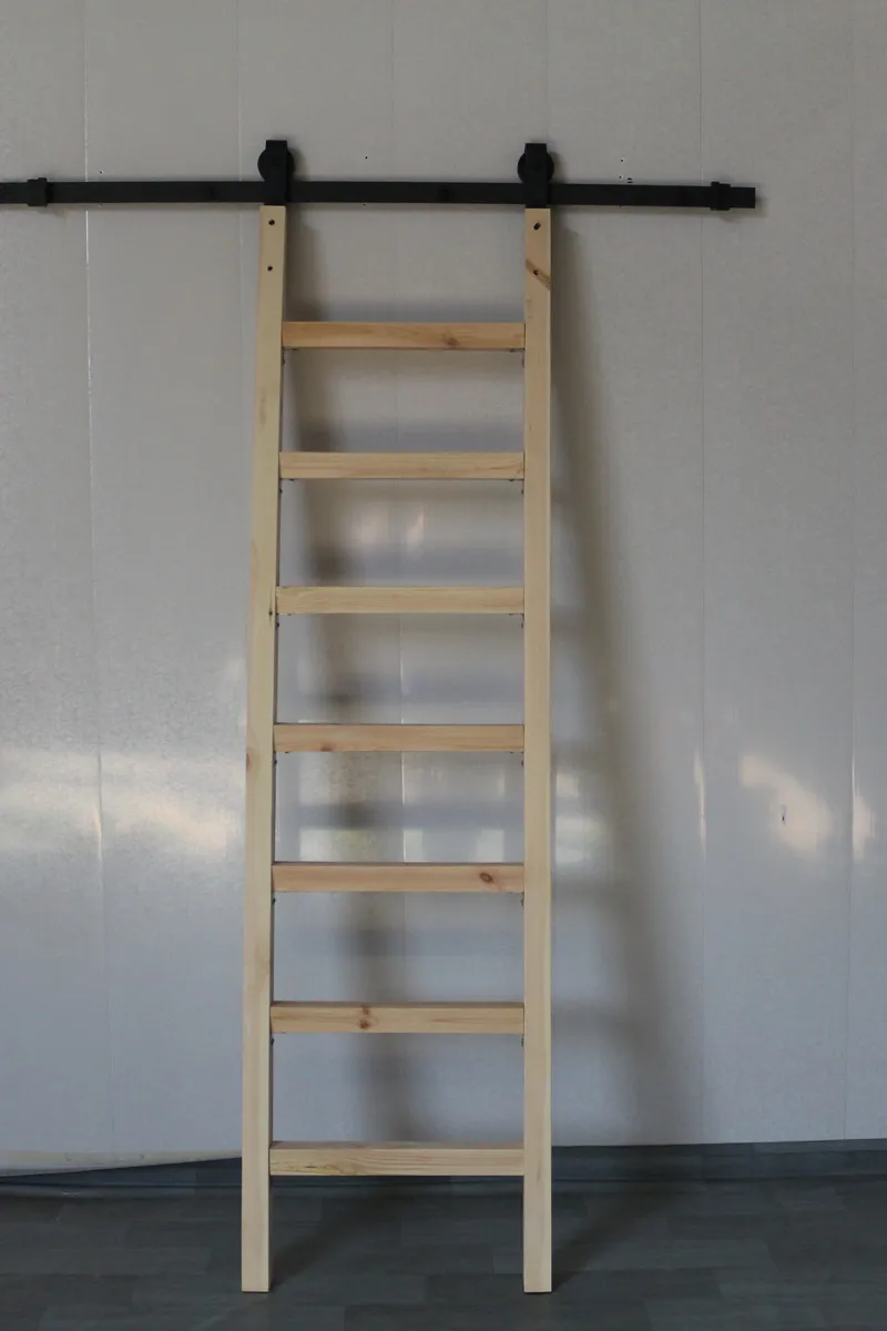 YUAMJ Solid wood ladder straight warehouse freight elevator household |