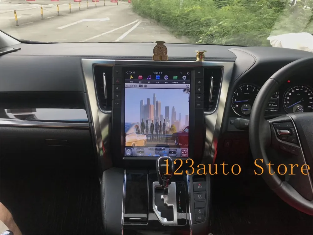13 дюймов вертикальный экран Tesla стиль Android 8,1 Авто DVD gps навигатор плеер для TOYOTA Alphard ips PX6