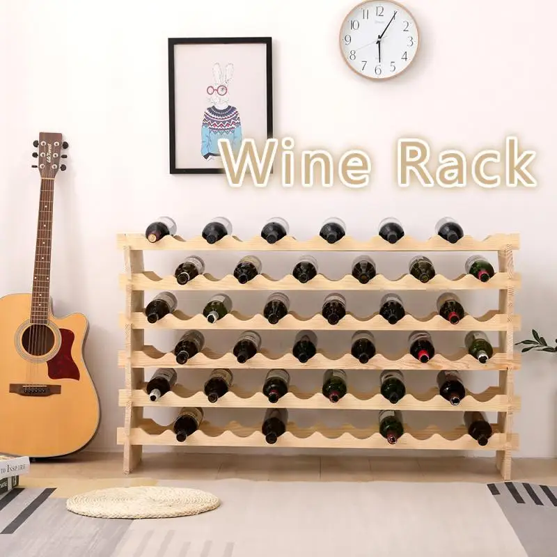 Деревянная стойка для вина органайзер бутылки домашний бар вечерние стеклянный