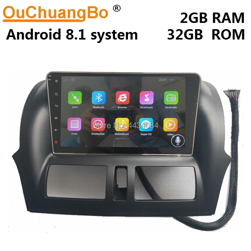 Ouchuangbo 10 1 дюймовый сенсорный экран автомобильное аудио видео gps радио для FAW Besturn X80