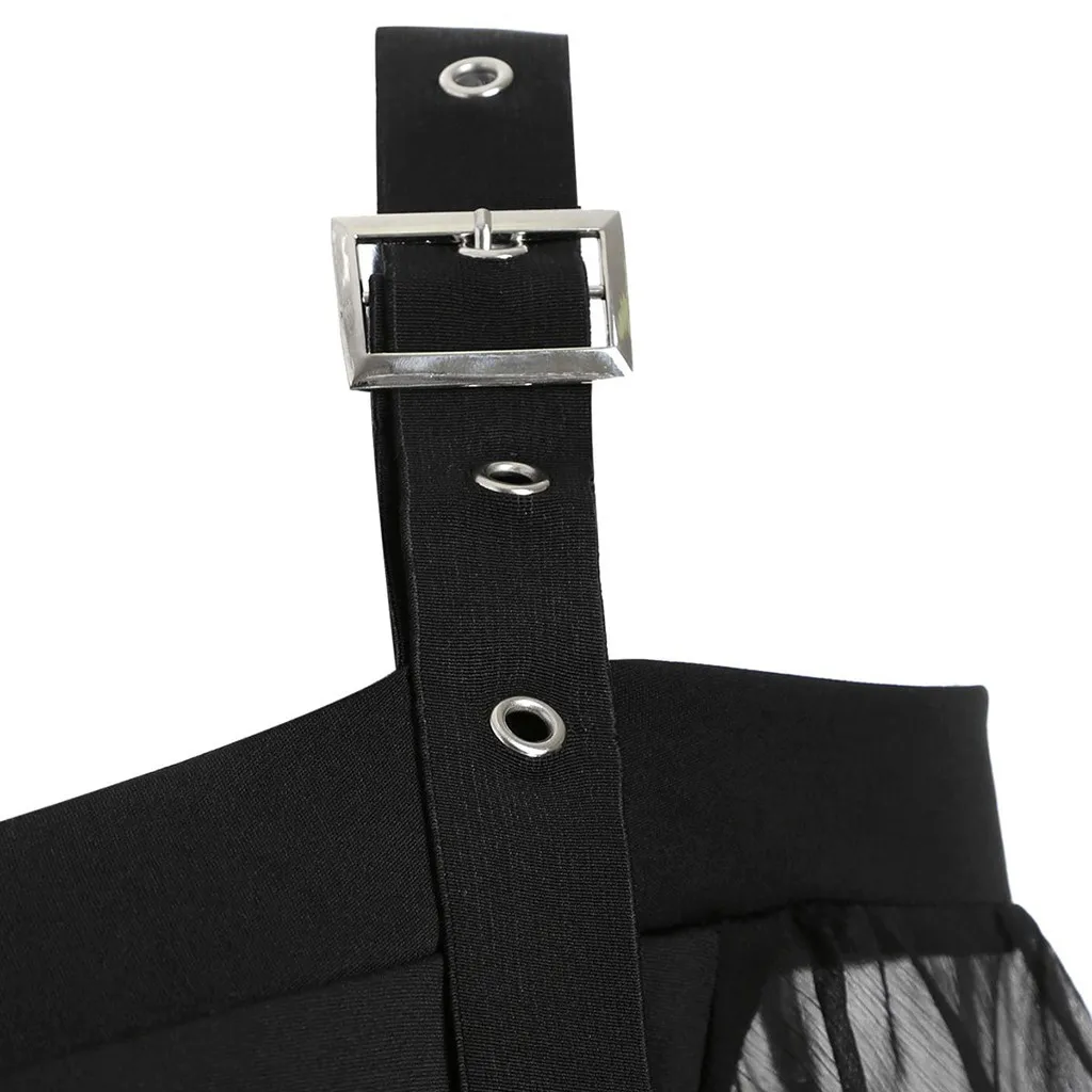 Женская готическая рубашка с кружевной вставкой и рукавом-бабочкой | одежда