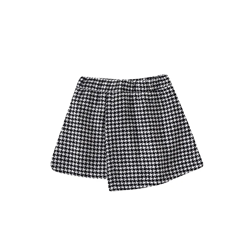 

2019 Autumn New Arrival korean style cotton casual princess all-match plaid short skirt for cute sweet fashion baby girls