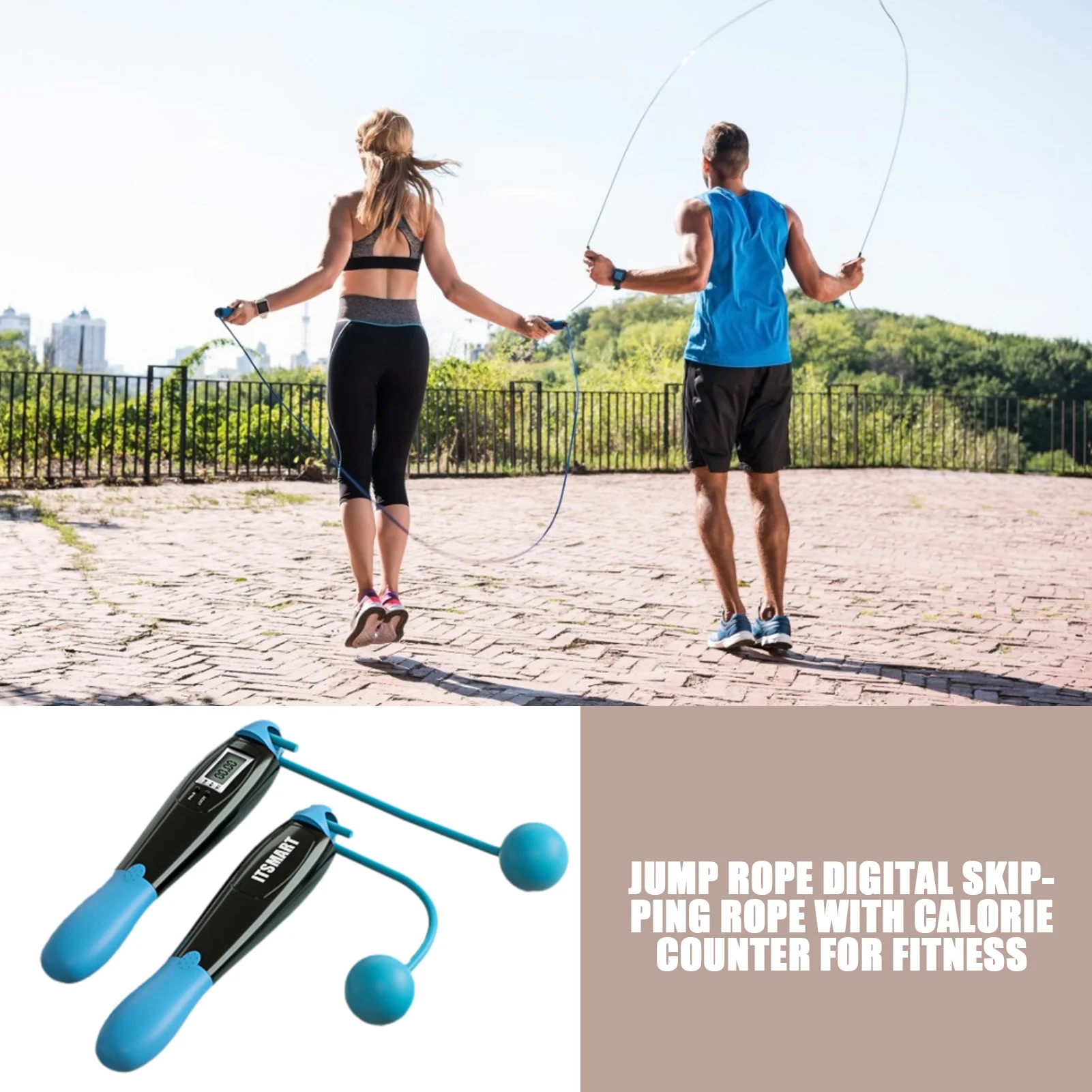 

Non-slip Smart Jump Ropes LED Electronic Digital Skip Rope Calorie Consumption Fitness Body Building Exercise Jumping Rope