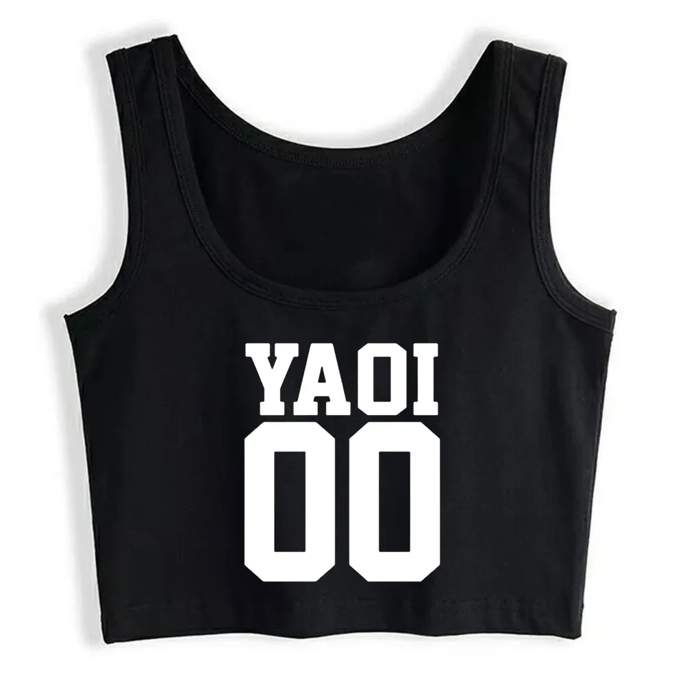 

Crop Top Women Yaoi Jersey Style Anime Bl Japanese Harajuku Tank Top Women Sleeveless Women Clothes