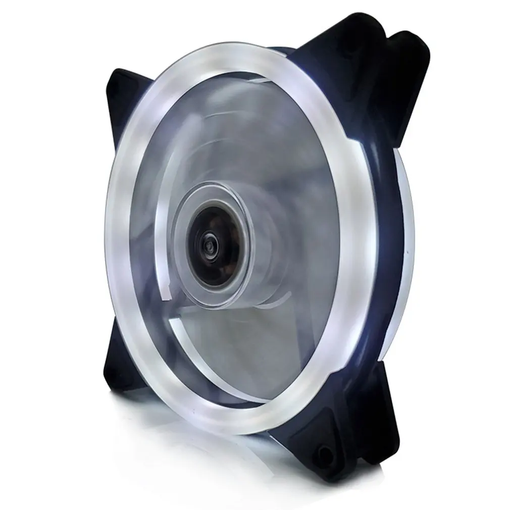 

12cm Dual Aurora Dual Aperture Fan RGB Case Fan Pc Case Fan Glare Coolercase Verstelbare Computer Koelventilator