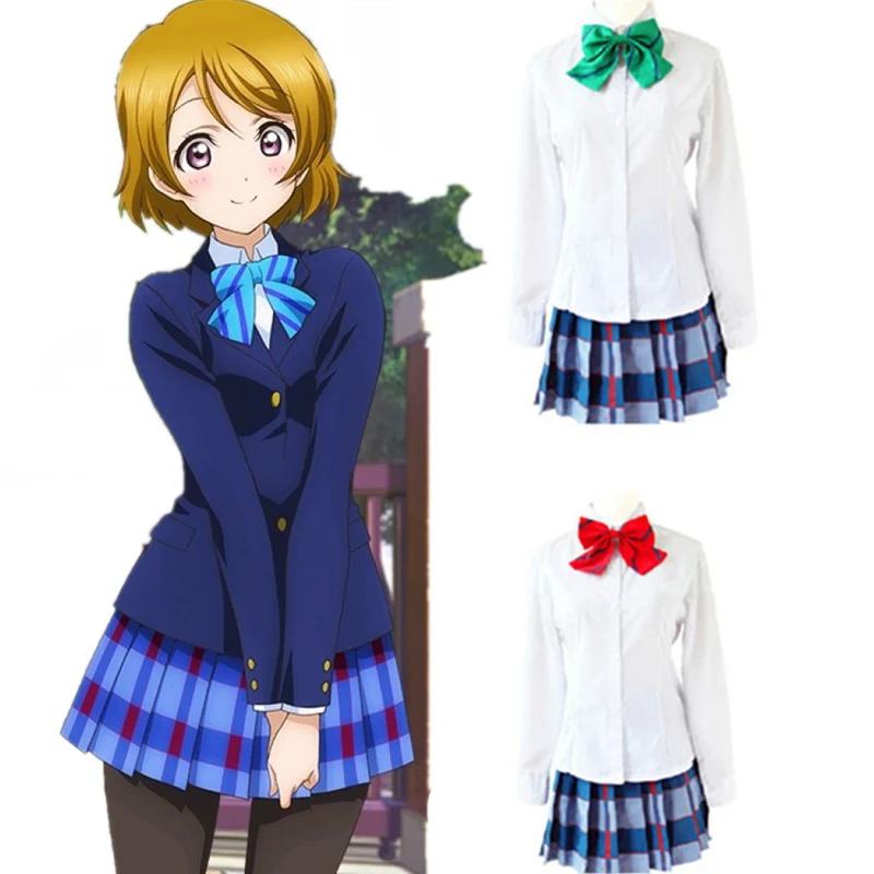 

JK School Uniforms Cosplay Costumes Lovelive Kousaka Honoka Minami Kotori Ayase Eli Tojo Nozomi Nishikino Maki School Uniforms