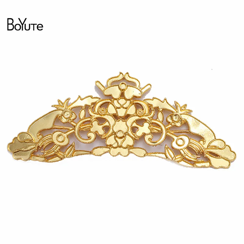 

BoYuTe (2 Pieces/Lot) 47*123MM Hollow Out Flower Findings DIY Hand Made Vintage Jewelry Accessories
