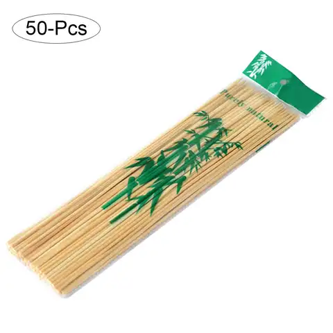 Бамбуковые палочки 50 шт./компл. 40 см, одноразовые бамбуковые палочки для поддержки барбекю или растений, креативный продукт для барбекю, шам...