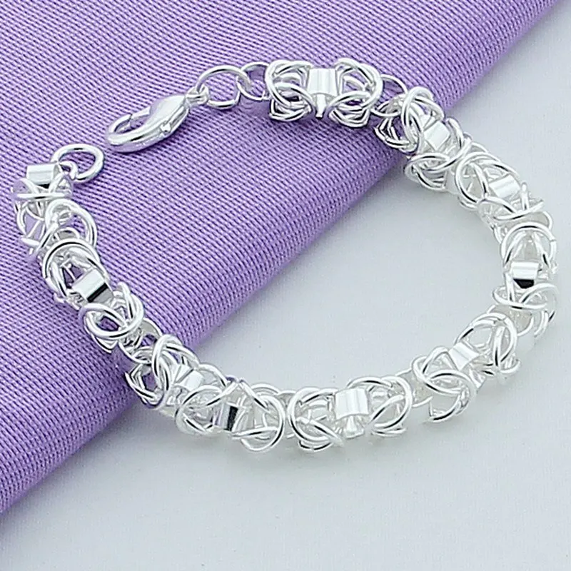 Женский и мужской браслет цепочка из серебра 925 пробы|chain bracelet|bracelet brandbracelet fashion |