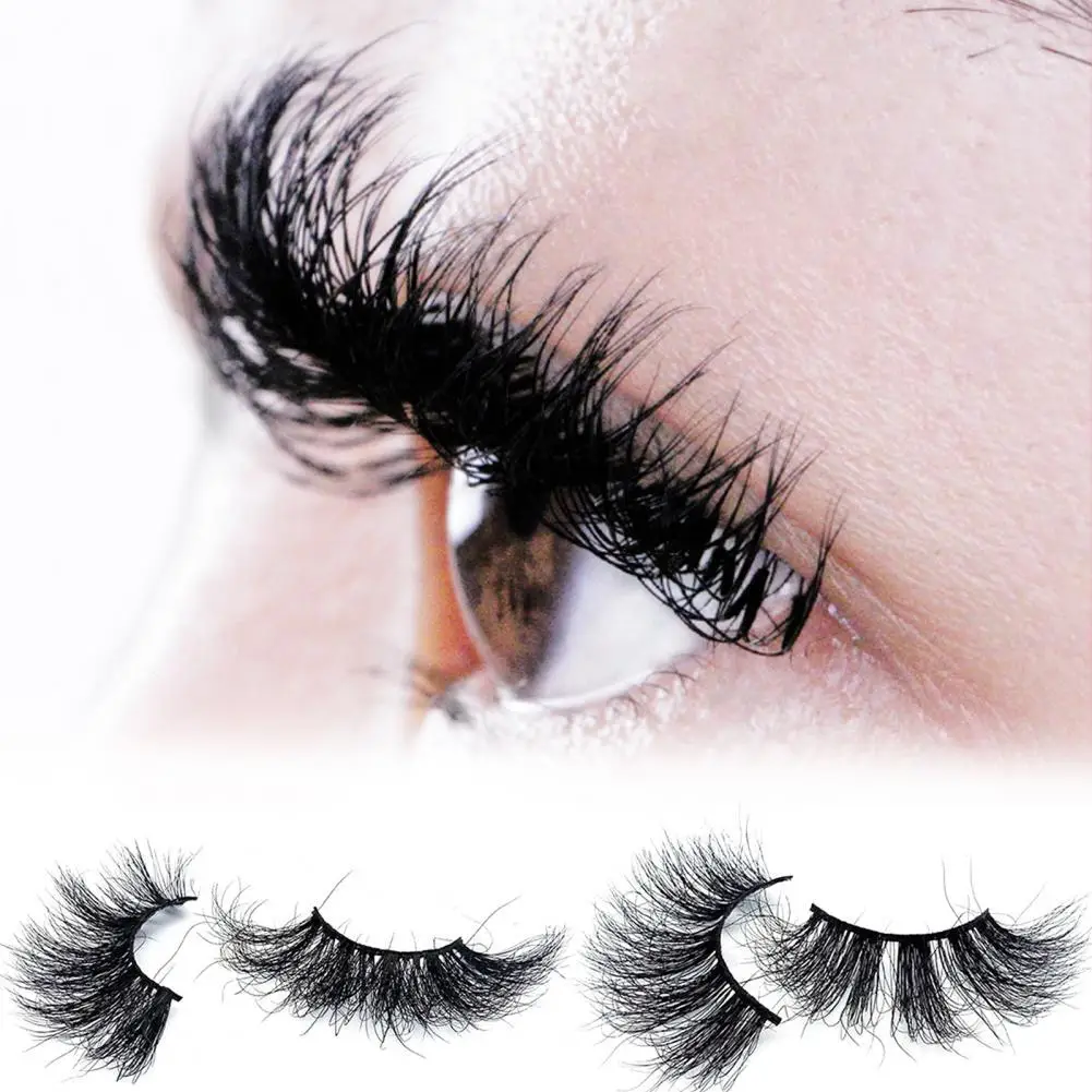 

2021 New 1pairs 3D Mink Lashes Natural False Eyelashes Dramatic Volume Fake Lashes Makeup Eyelash Extension Silk Eyelashes