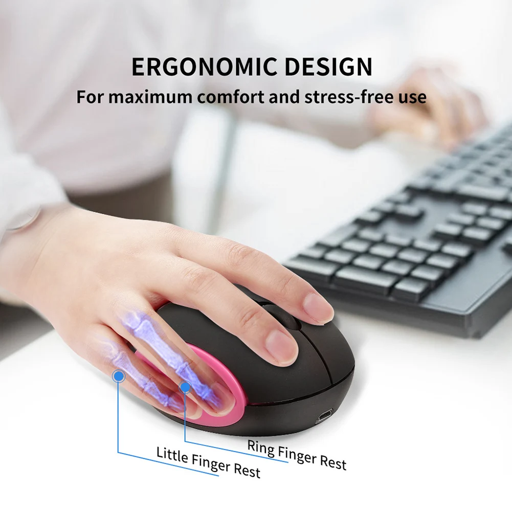 Милая мультяшная беспроводная мышь USB оптическая компьютерная мини 1600DPI Паровая