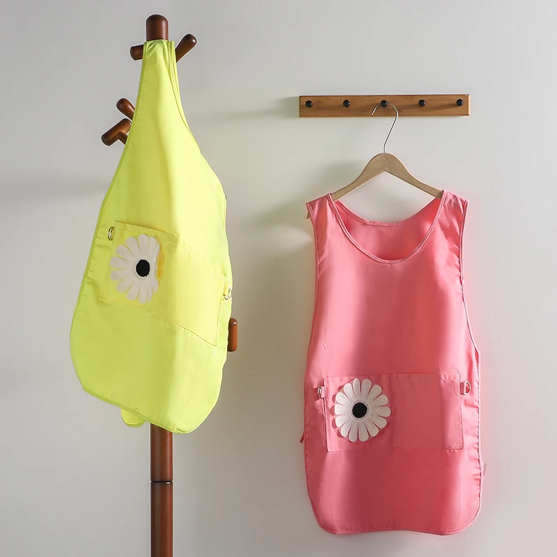 

Женский фартук для кухни в Корейском стиле, платье для домашнего приготовления пищи, модная юбка на талии для ресторана и официанта, Комбине...