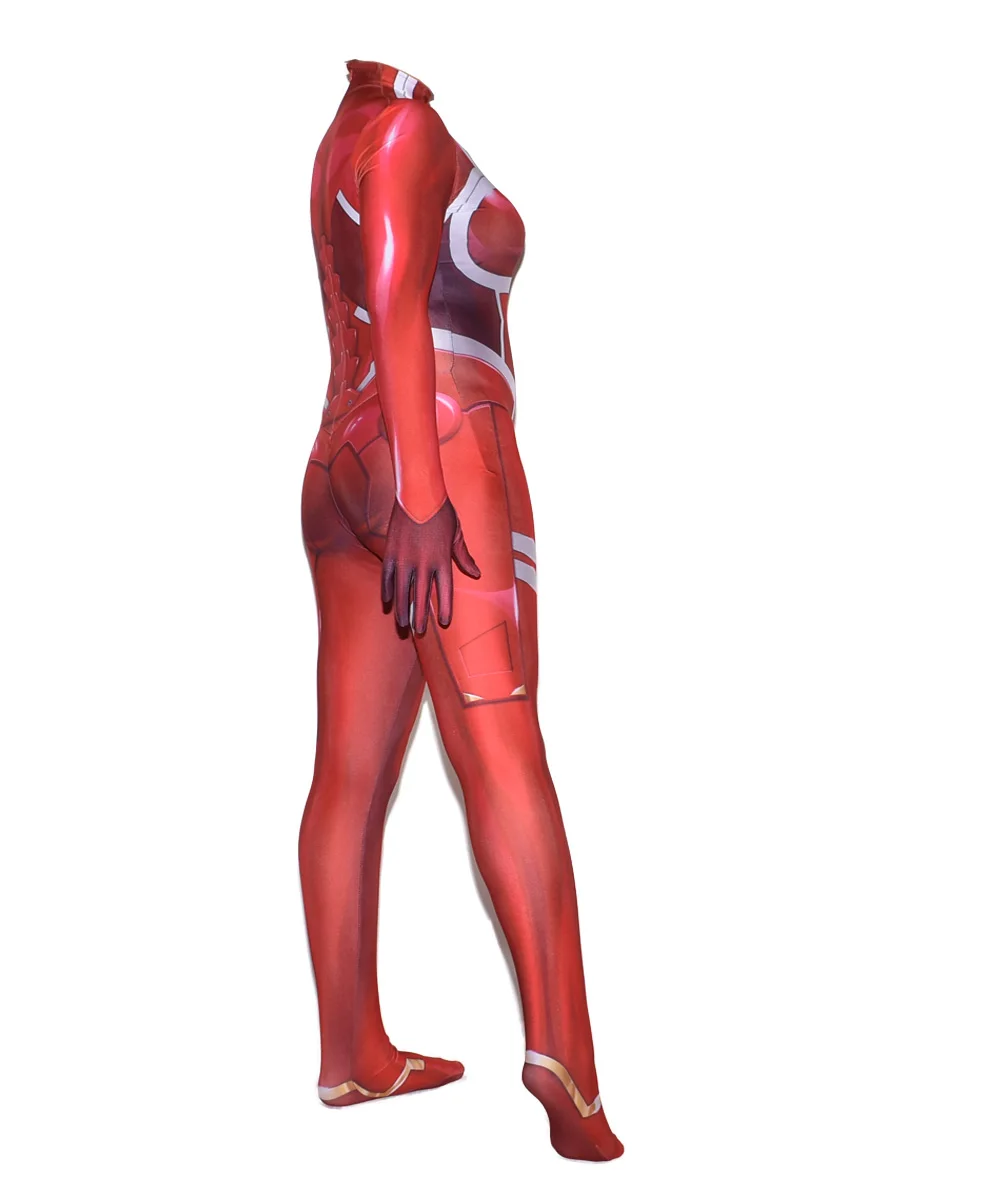 Женский костюм для косплея Zero Two Дарлинг во Фране 02 хайсозавр принцесса 001 зентай